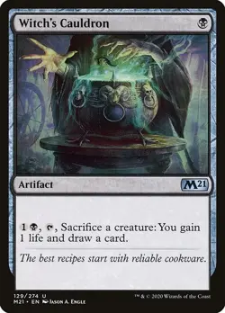 [MTG] Witch's Cauldron (129) (M21) LP-HP - Image 1