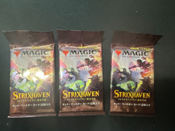 Lot of 3 Magic: The Gathering Strixhaven: School of Mages Japanese Set Packs - Image 1