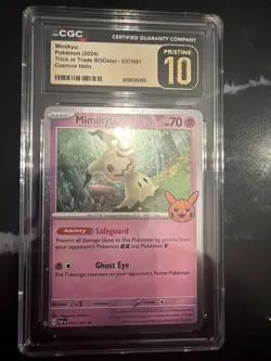Pokemon Trick or Trade BOOster 2024 Mimikyu (Cosmos Holo) 037/091 - Image 1