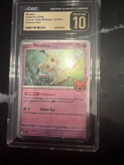 Pokemon Trick or Trade BOOster 2024 Mimikyu (Cosmos Holo) 037/091 - Image 3