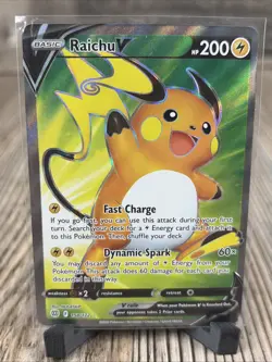 Pokemon Raichu V Full Art Brilliant Stars 158/172 Trading Card NM - Image 1
