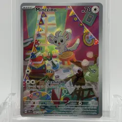 Pokemon TCG Temporal Forces Minccino #182/162 Illustration Rare LP+ - Image 1