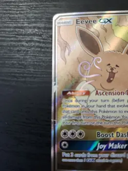 Pokemon TCG Eevee GX SM233 DAMAGED - Image 2