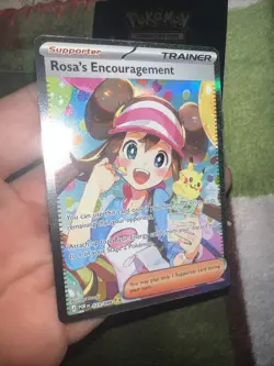 CLEAN FRESH POKEMON TCG NM ROSA’S ENCOURAGEMENT SIR 115/080 Perfect Order SIR - Image 1