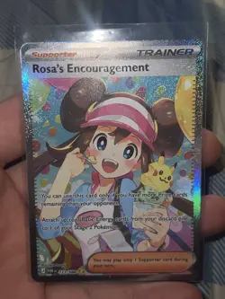 CLEAN FRESH POKEMON TCG NM ROSA’S ENCOURAGEMENT SIR 115/080 Perfect Order SIR - Image 2