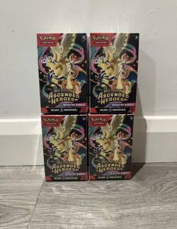 4x Pokemon TCG: Ascended Heroes Booster Bundle New And Sealed IN HAND - Image 1