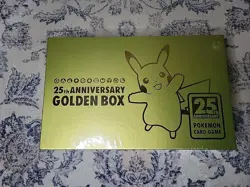 Pokemon TCG 25th Anniversary Golden Box Japanese - FACTORY SEALED W/ Hole - Image 1