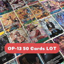ONE PIECE TCG LOT 50 CARD OP13 only JAPANESE AUTHENTIC FOILS HOLO RARE SEC AA SP - Image 1