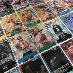 ONE PIECE TCG LOT 50 CARD OP13 only JAPANESE AUTHENTIC FOILS HOLO RARE SEC AA SP - Image 3