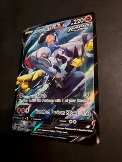 Rapid Strike Urshifu V TG20/TG30 Ultra Rare Brilliant Stars Pokemon Card LP - Image 3
