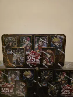 Yu-Gi-Oh 25th Anniversary Quarter Century 3 Tins Sealed Konami Collectible Card 4012927165478 - Image 2