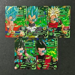 S6192 Complete Set of 5 UM5 SCP Japanese Dragon Ball Heroes Cards A17 - Image 1