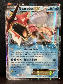 Pokemon TCG Gyrados EX Card 26/122 M Gyarados EX 27/122 Breakpoint - Image 1