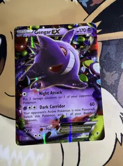 Pokemon Gengar EX TCG Holo Rare Card XY Phantom Forces 34/119 - Image 1