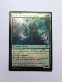MTG Kami of Whispered Hopes (MOM) March of the Machine Foil Uncommon 196 - Image 1
