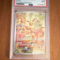 Pokemon Eevee Illustration Rare Holo Sv06 Twilight Masquerade 188/167 PSA 9 2024 - Image 3