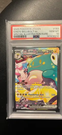 2025 Pokemon Journey Together Special Illustration Rare Iono's Bellibolt PSA 10 - Image 1