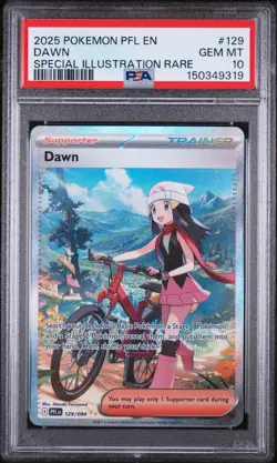 Dawn PSA 10 2025 Pokemon Phantasmal Flames 129/094 SPECIAL ILLUSTRATION RARE 🔥 - Image 1