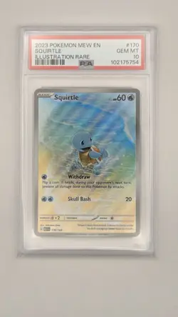 Pokemon | Scarlet & Violet 151 | Squirtle 170/165 | PSA 10 | GEM MINT | ENGLISH - Image 1