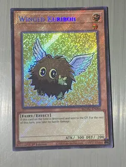 Yugioh Winged Kuriboh MZMU-EN064 Secret Rare 1st Edition NM - Image 1