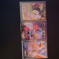 Pokemon Full Art EX Holo Card Lot Emolga Toxicroak Skarmory Nintendo 3 Cards - Image 1