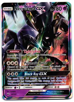 Necrozma GX 63/147 - Burning Shadows Rare GX Pokemon TCG Holo - M/LP Card - Image 1