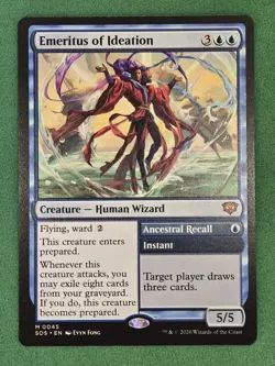 Emeritus of Ideation (Regular) Secrets of Strixhaven (SOS) Magic The Gathering - Image 3