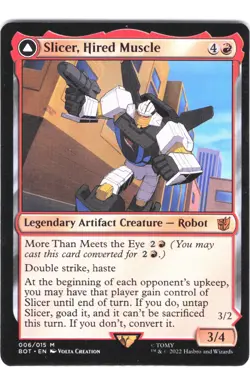 Slicer, Hired Muscle #6 Transformers Regular Mythic - Image 1
