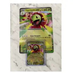 Pokemon TCG Mega Meganium EX Holo Card Lot Standard & Oversized 2 Cards - Image 1