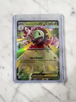 Pokemon TCG Mega Meganium EX Holo Card Lot Standard & Oversized 2 Cards - Image 2