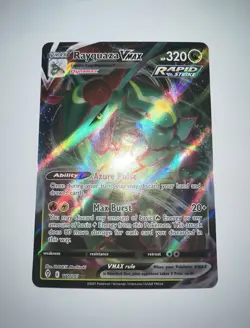 Pokemon Rayquaza VMAX Ultra Rare Rapid Strike Holo 111/203 Evolving Skies - Image 1