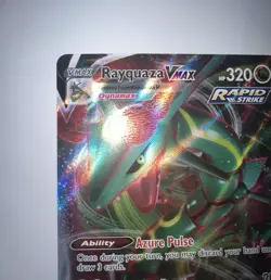 Pokemon Rayquaza VMAX Ultra Rare Rapid Strike Holo 111/203 Evolving Skies - Image 3