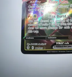 Pokemon Rayquaza VMAX Ultra Rare Rapid Strike Holo 111/203 Evolving Skies - Image 5