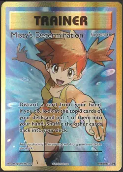 Mistys Determination 108/108 Pokemon TCG XY Evolutions Full Art Holo Ultra Rare - Image 1