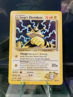 (NM, English) Pokemon TCG Lt. Surge's Electabuzz Gym Heroes *READ DESCRIPTION* - Image 1