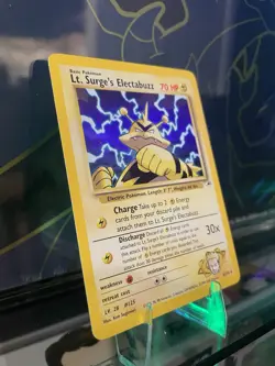 (NM, English) Pokemon TCG Lt. Surge's Electabuzz Gym Heroes *READ DESCRIPTION* - Image 3