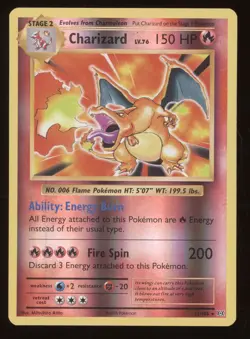 2016 Pokemon XY Evolutions Charizard Reverse Holo #11/108 - Image 1