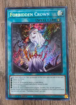 Yu-Gi-Oh! "FORBIDDEN CROWN" BPRO-EN067, 1st Edition, Secret Rare NM Just Pulled - Image 1