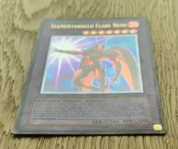 Yu-Gi-Oh! Elementarheld Flare Neos 1. Auflage Ultimate Rare POTD-DE032 NM-EX - Image 2