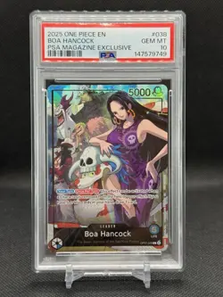 2025 ONE PIECE PROMOS PSA MAGAZINE EXCLUSIVE #038 BOA HANCOCK PSA 10 - Image 1