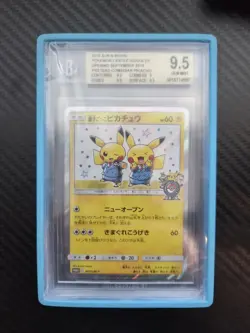 BGS 9.5 Pretend Comedian Pikachu 407/SM-P Pokemon Sun & Moon Promo Japanese 2019 - Image 1