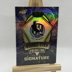2026 Select AFL Footy Stars Collingwood Rising Star Signature Predictor 12/220 - Image 3