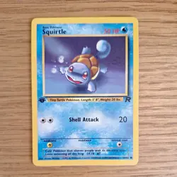 Pokemon Squirtle TCG Team Rocket Card 68/82 1st Edition Common NM - Image 1
