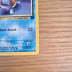 Pokemon Squirtle TCG Team Rocket Card 68/82 1st Edition Common NM - Image 5