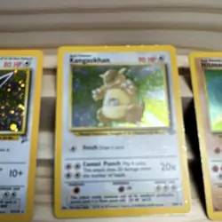 Pokemon TCG 1999 Holo Lot Wigglytuff Kangaskhan Hitmonchan 3 Cards English - Image 4