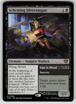 Scheming Silvertongue Rare Secrets of Strixhaven 99 MTG Near Mint 2026 - Image 1