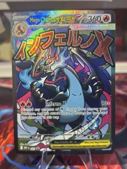 Pokemon 2025 Phantasmal Flames UPC Black Star Promo Mega Charizard X EX 023 NM - Image 1