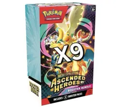 X 9 Pokemon Mega Evolution ASCENDED HEROES BOOSTER BUNDLE BOXES NINE TOTAL - Image 1
