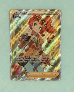 Pokemon TCG Sonia Rebel Clash 192/192 Holo Full Art Ultra Rare Card LP - Image 1
