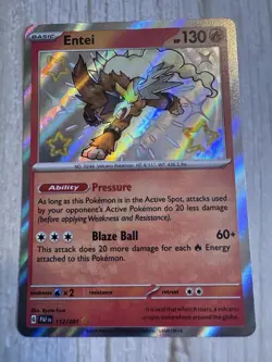 Entei 112/091 Paldean Fates Baby Shiny Pokemon TCG NM/Near Mint - Image 2